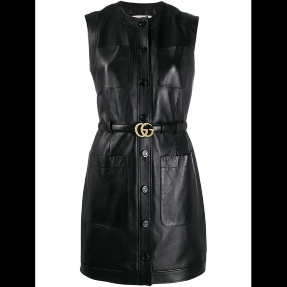 GUCCI LEATHER DRESS - Picture 3 of 8
